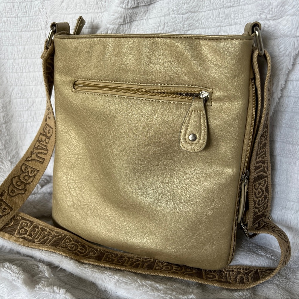 Betty Boop Crossbody Bag Gold Jewel-Studded - Picture 5 of 8